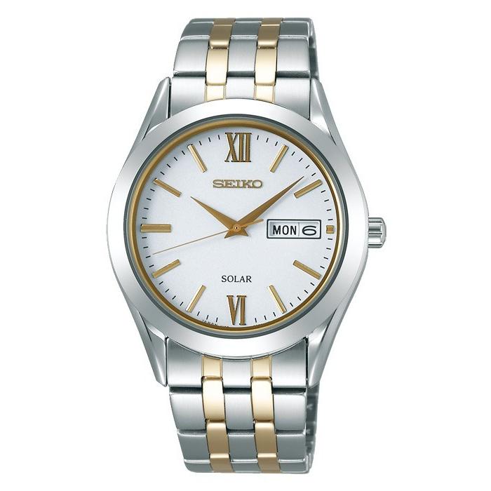 セイコー セレクション スピリット メンズ 腕時計 ソーラー ホワイト メタルベルト ペアモデル SBPX085｜theclockhouse-y｜02