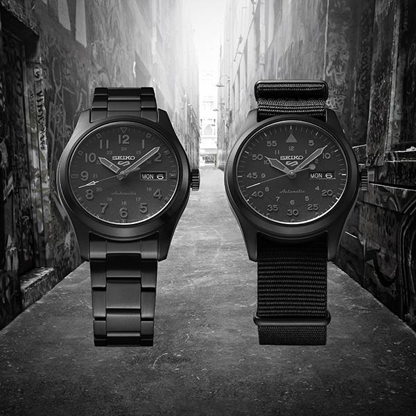 セイコー 5スポーツ STEALTH BLACK ステルスブラック SBSA167 メンズ  