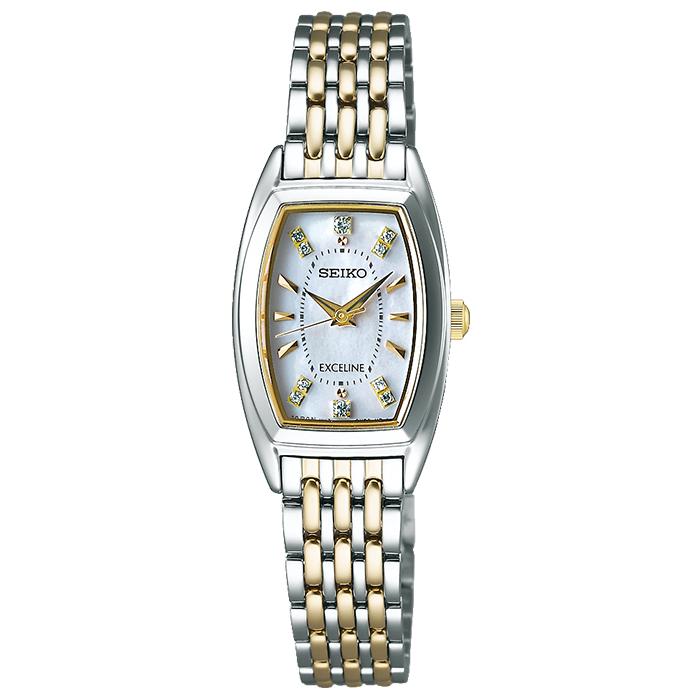 早い者勝ち最終SALE【SEIKO】エクセリーヌ ダイヤベゼル ソーラー時計 DOLCE ＆ EXCELINE セイコー ドルチェ＆エクセリーヌ エクセリーヌ