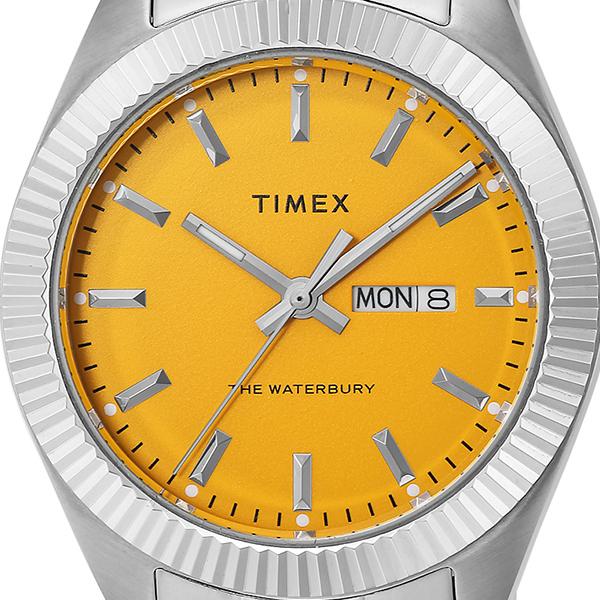 【美品】TIMEX Waterbury 腕時計 イエロー文字盤 箱付き TIMEX（タイメックス） Waterbury Legacy ウォーターベリー レガシー