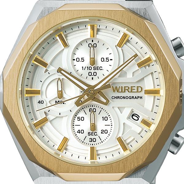 公式 グッズ セイコー WIRED ワイアード REFLECTION リフレクション クロノグラフモデル AGAT451 メンズ 腕時計 クオーツ ホワイト 【1628177666】(10120円)