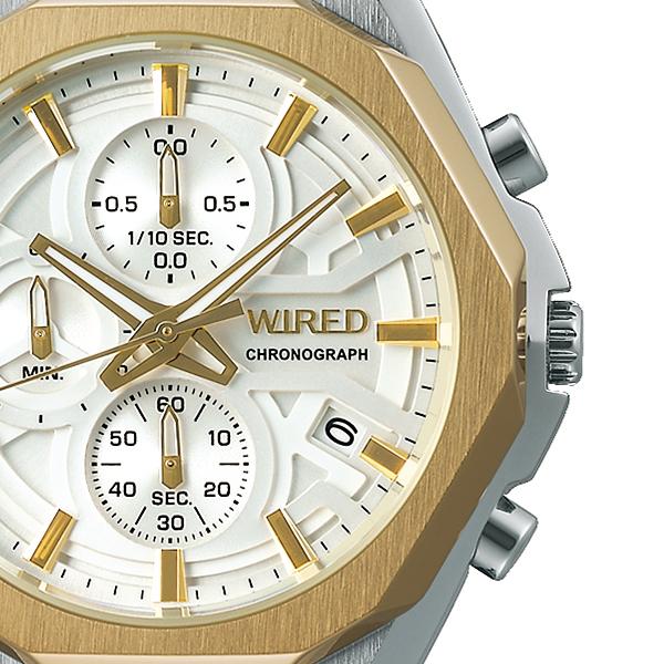 公式 グッズ セイコー WIRED ワイアード REFLECTION リフレクション クロノグラフモデル AGAT451 メンズ 腕時計 クオーツ ホワイト 【1628177666】(10120円)