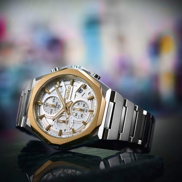 公式 グッズ セイコー WIRED ワイアード REFLECTION リフレクション クロノグラフモデル AGAT451 メンズ 腕時計 クオーツ ホワイト 【1628177666】(10120円)