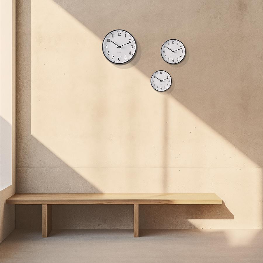 ARNE JACOBSEN アルネヤコブセン 壁掛け時計16cm ステーション ARNE JACOBSEN（アルネ ヤコブセン） ステーション 160mm 掛時計
