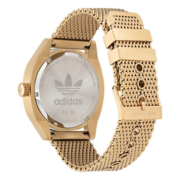 39 割引最先端 Adidas アディダス Fashion ファッション Edition Two エディション トゥー Aofh204 メンズ 腕時計 クオーツ 電池式 メッシュバンド ゴールド メンズ腕時計 腕時計 アクセサリー ファッション Www Johndunnautosales Com