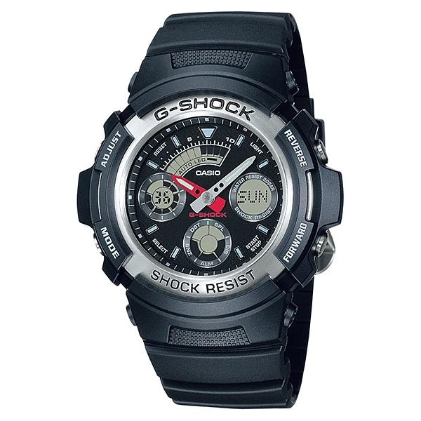 G-SHOCK AW-590-1AJF メンズ 腕時計 アナデジ ブラック シルバー ベーシック カシオ 国内正規品｜theclockhouse｜02