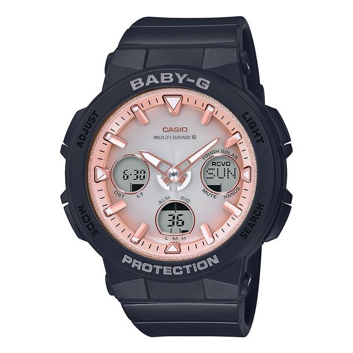Baby G ベビーg ビーチ トラベラー 腕時計 レディース 電波 ソーラー Bga 2500 1a2jf アナログ デジタル ピンク ブラック 国内正規品 カシオ ザ クロックハウスpaypayモール店 通販 Paypayモール