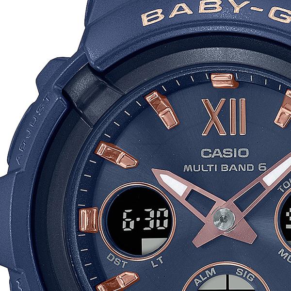 BABY-G ベビーG BGA-2800シリーズ BGA-2800-2AJF レディース 腕時計 電波ソーラー アナデジ 樹脂バンド ネイビー 国内正規品 カシオ｜theclockhouse｜04