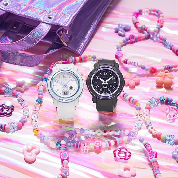 BABY-G BGA-290 ホログラムインデックス BGA-290DR-1AJF レディース 腕時計 電池式 アナログ デジタル ブラック 国内正規品 カシオ｜theclockhouse｜07