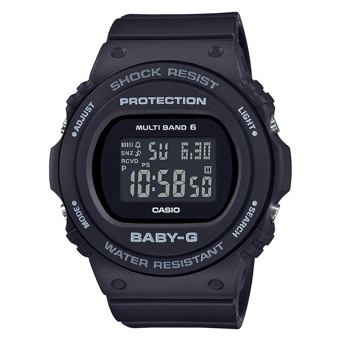 BABY-G ベビージー 電波ソーラー レディース 腕時計 デジタル ブラック 
