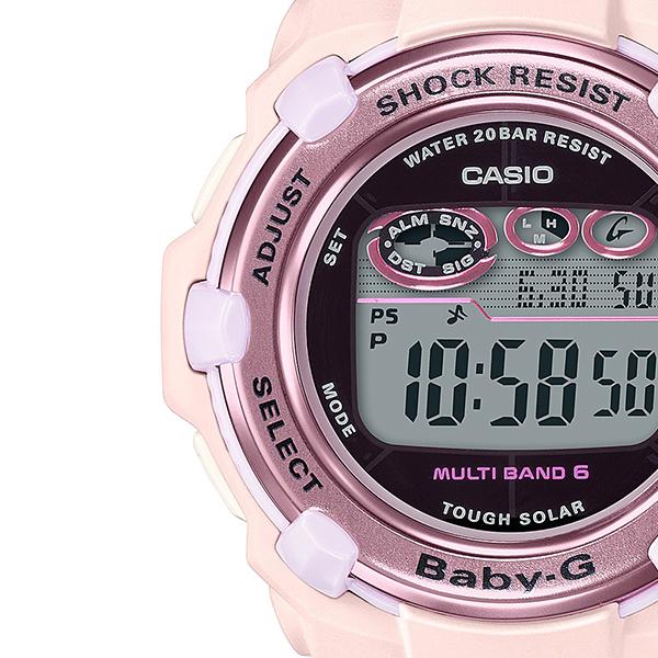 BABY-G ベビージー 電波ソーラー レディース 腕時計 デジタル ピンク BGR-3000UCB-4JF 国内正規品 カシオ｜theclockhouse｜04