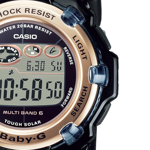 BABY-G ベビージー 電波ソーラー レディース 腕時計 デジタル ブラック BGR-3003U-1JF 国内正規品 カシオ｜theclockhouse｜05