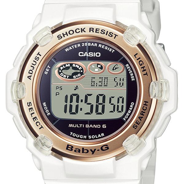 BABY-G ベビージー 電波ソーラー レディース 腕時計 デジタル ホワイト BGR-3003U-7AJF 国内正規品 カシオ｜theclockhouse｜03
