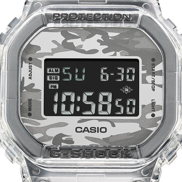 G-SHOCK カモフラージュ スケルトン 5600シリーズ DW-5600SKC-1JF メンズ 腕時計 電池式 スクエア 反転液晶 国内正規品 カシオ｜theclockhouse｜03