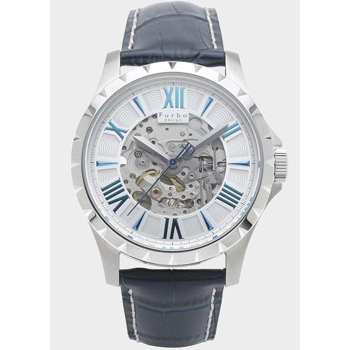 フルボデザイン ビートマジック F5021nsibl メンズ 腕時計 自動巻き 紺レザー シルバー スケルトン 機械式 ザ クロックハウスpaypayモール店 通販 Paypayモール