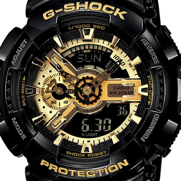 G-SHOCK ブラック×ゴールドシリーズ GA-110GB-1AJF メンズ 腕時計 電池式 アナログ デジタル 反転液晶 国内正規品 カシオ｜theclockhouse｜03