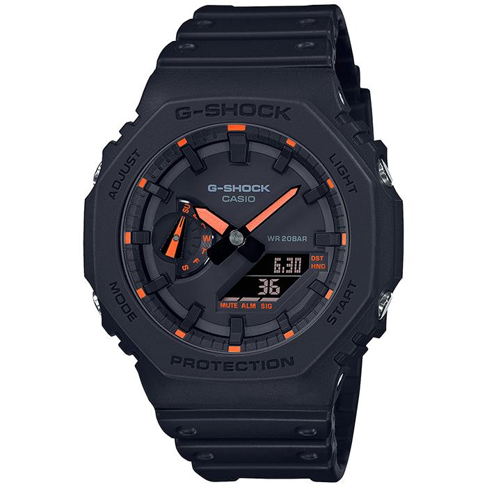 極美品 G-SHOCK GA-2100 カシオーク アナデジ ネオンカラー 蓄光 極美