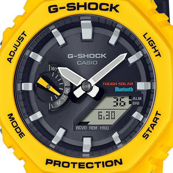 G-SHOCK 2100シリーズ オクタゴン GA-B2100C-9AJF メンズ 腕時計 ソーラー Bluetooth イエロー 国内正規品 カシオ｜theclockhouse｜03