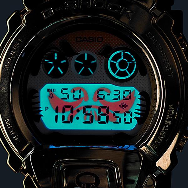 G-SHOCK メタルカバード 達磨 ゴールド GM-6900GDA-9JR メンズ腕時計 電池式 デジタル 三つ目 ブラックアイパッチ 国内正規品 カシオ｜theclockhouse｜08