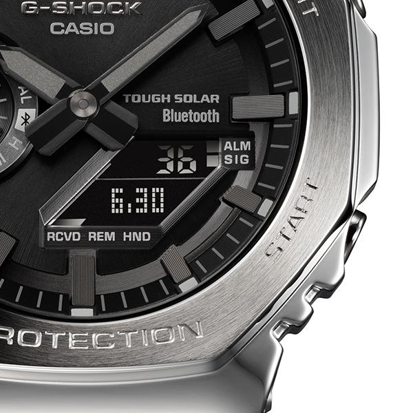 G-SHOCK フルメタル 2100シリーズ オクタゴン シルバー GM-B2100D-1AJF メンズ 腕時計 ソーラー Bluetooth アナデジ 反転液晶 日本製 国内正規品 カシオ 八角形 | G-SHOCK | 04