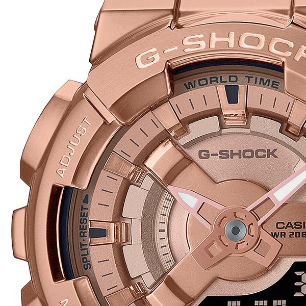 G-SHOCK メタルカバード アナデジコンビモデル GM-S110PG-1AJF メンズ レディース 腕時計 電池式 ピンクゴールド 国内正規品 カシオの画像