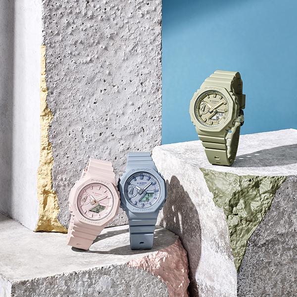 【G-SHOCK】カシオ◆アナ×デジ腕時計GMA-S2100BA-2A2JF G-SHOCK ミッドサイズ ワントーンカラー GMA-S2100BA-2A2JF