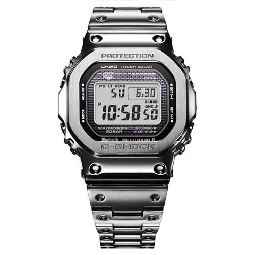 G-SHOCK FULL METAL フルメタル シルバー 電波ソーラー Bluetooth メンズ 腕時計 デジタル メタルバンド GMW-B5000D-1JF 国内正規品 カシオ 品薄｜theclockhouse｜07