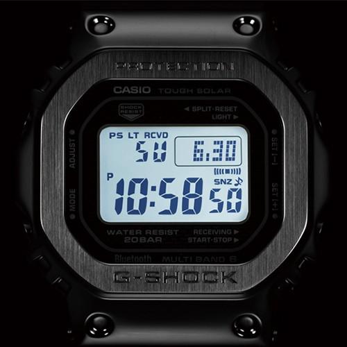 G-SHOCK FULL METAL フルメタル シルバー 電波ソーラー Bluetooth メンズ 腕時計 デジタル メタルバンド GMW-B5000D-1JF 国内正規品 カシオ 品薄｜theclockhouse｜08