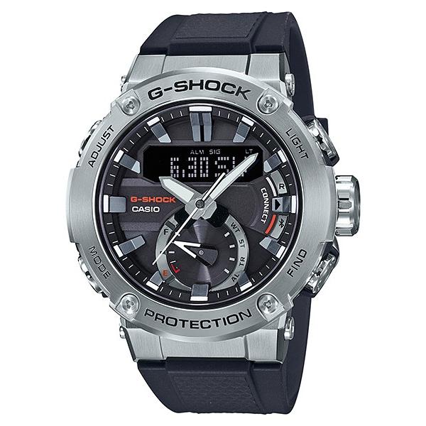 G-SHOCK ジーショック G-STEEL Gスチール GST-B200-1AJF メンズ 腕時計 ソーラー アナデジ ブラック シルバー カーボン  メタル Bluetooth 国内正規品 カシオ