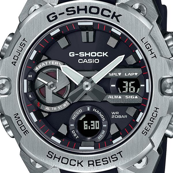 G-SHOCK G-STEEL GST-B400-1AJF メンズ 腕時計 ソーラー Bluetooth アナログ デジタル 樹脂バンド 薄型 カシオ 国内正規品 FINEBOYS＋時計vol.20 雑誌掲載｜theclockhouse｜03