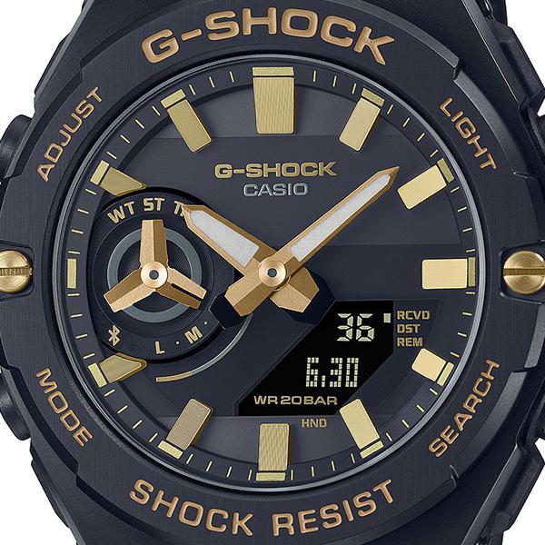 G-SHOCK G-STEEL ゴールド ブラック GST-B500BD-1A9JF メンズ 腕時計 ソーラー Bluetooth 薄型 国内正規品 カシオ｜theclockhouse｜03