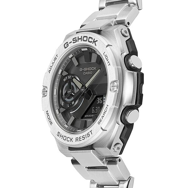 G-SHOCK G-STEEL スリムデザイン GST-B500D-1A1JF メンズ 腕時計 ソーラー Bluetooth シルバー 国内正規品 カシオ｜theclockhouse｜07
