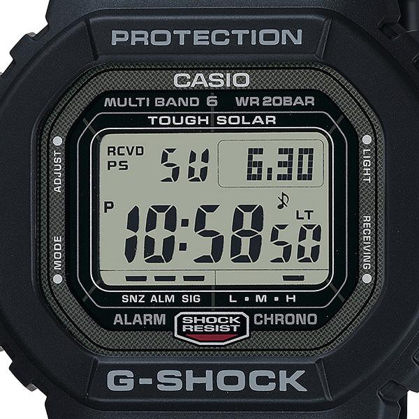 G-SHOCK 5600シリーズ スクエア 電波ソーラー メンズ 腕時計 デジタル スクリューバック ブラック GW-5000U-1JF 国内正規品 カシオ｜theclockhouse｜03