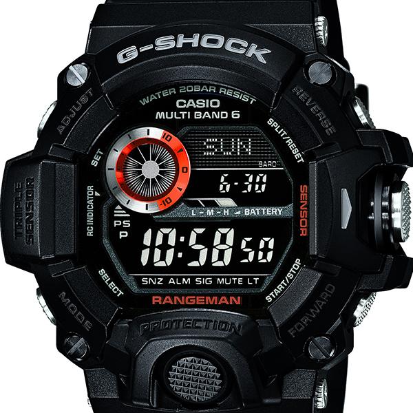 G-SHOCK マスターオブG RANGEMAN レンジマン 電波ソーラー メンズ 腕時計 デジタル ブラック 反転液晶 GW-9400BJ-1JF カシオ 国内正規品｜theclockhouse｜03