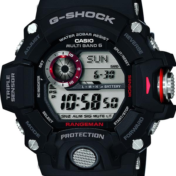 G-SHOCK RANGEMAN レンジマン 電波ソーラー メンズ 腕時計 デジタル カーボンファイバーインサートバンド ブラック GW-9400J-1JF カシオ 国内正規品｜theclockhouse｜03