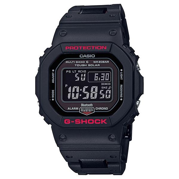 G-SHOCK スクエア 電波ソーラー Bluetooth メンズ 腕時計 デジタル ブラック コンポジットバンド スピード 反転液晶 GW-B5600HR-1JF カシオ 国内正規品｜theclockhouse｜02