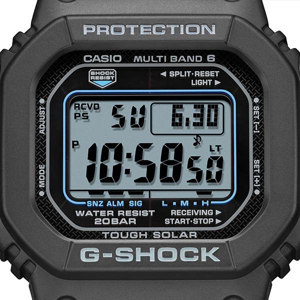 G-SHOCK 5600シリーズ 電波ソーラー メンズ 腕時計 デジタル 樹脂バンド ブラック GW-M5610U-1CJF 国内正規品 カシオ｜theclockhouse｜03