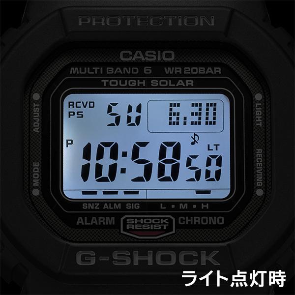 G-SHOCK 5600シリーズ 電波ソーラー メンズ 腕時計 デジタル 樹脂バンド ブラック GW-M5610U-1CJF 国内正規品 カシオ｜theclockhouse｜08