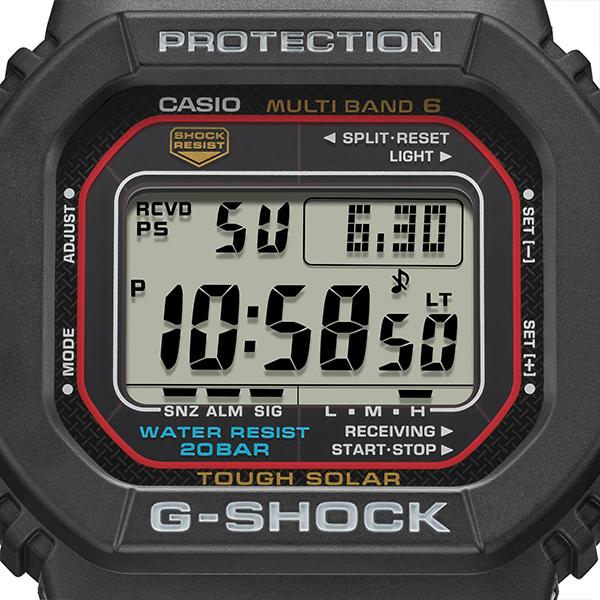 G-SHOCK 5600シリーズ 電波ソーラー メンズ 腕時計 デジタル 樹脂バンド ブラック GW-M5610U-1JF 国内正規品 カシオ｜theclockhouse｜03