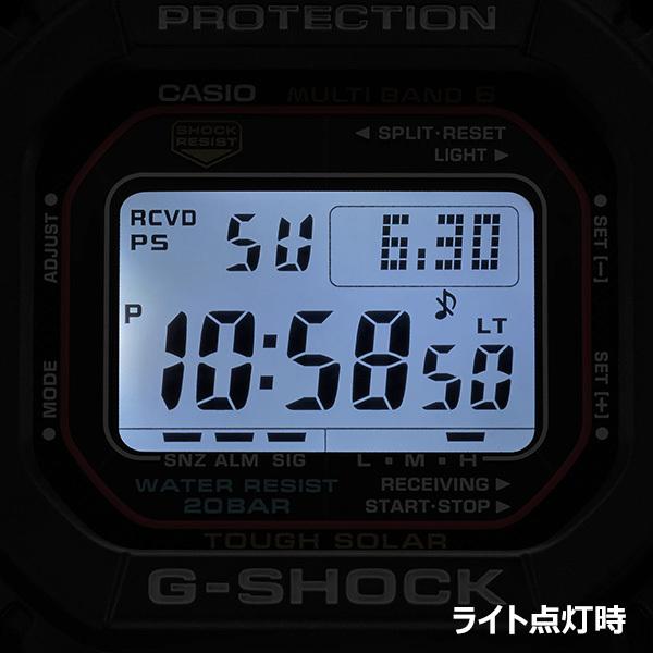 G-SHOCK 5600シリーズ 電波ソーラー メンズ 腕時計 デジタル 樹脂バンド ブラック GW-M5610U-1JF 国内正規品 カシオ｜theclockhouse｜08