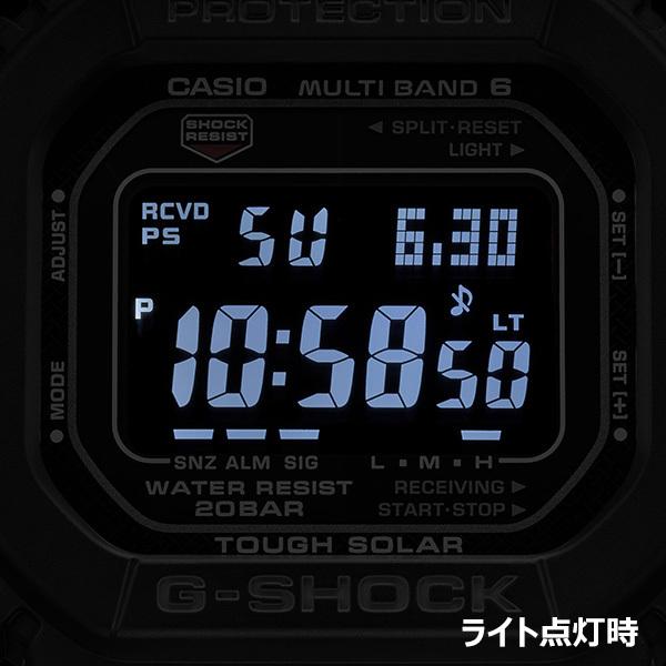 G-SHOCK 5600シリーズ 電波ソーラー メンズ 腕時計 コンポジットバンド スクエア 反転液晶 GW-M5610UBC-1JF 国内正規品 カシオ｜theclockhouse｜08