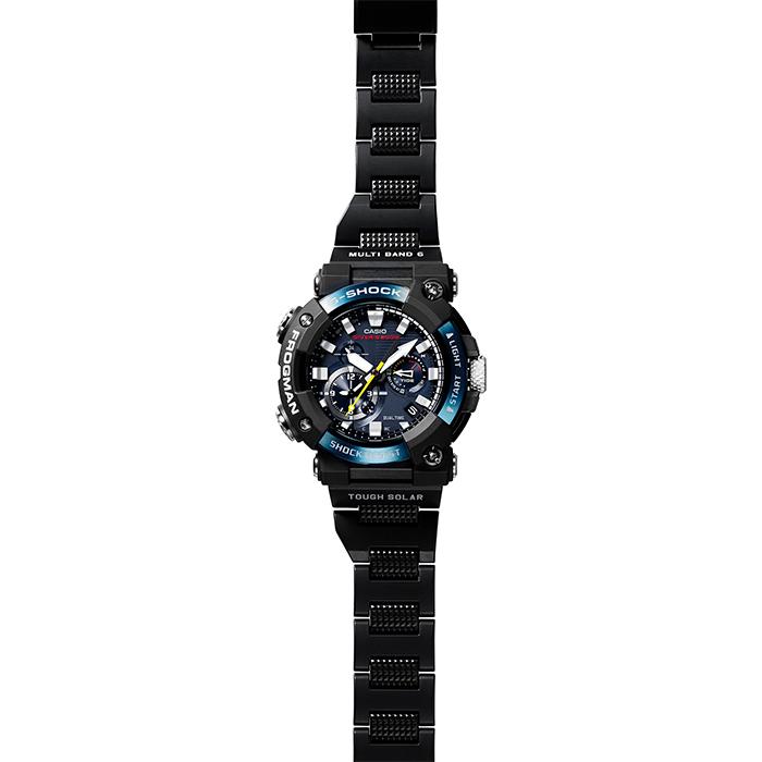 G-SHOCK マスターオブG FROGMAN フロッグマン 電波ソーラー Bluetooth メンズ 腕時計 アナログ コンポジットバンド ブルーIP GWF-A1000C-1AJF カシオ 国内正規品｜theclockhouse｜09