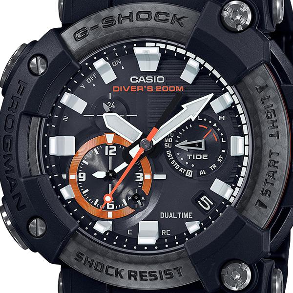 G-SHOCK FROGMAN フロッグマン メンズ 腕時計 電波ソーラー Bluetooth アナログ カーボンコンポジットバンド GWF-A1000XC-1AJF カシオ 国内正規品｜theclockhouse｜03