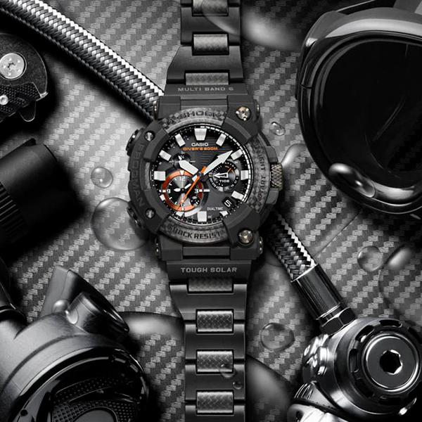 G-SHOCK FROGMAN フロッグマン メンズ 腕時計 電波ソーラー Bluetooth アナログ カーボンコンポジットバンド GWF-A1000XC-1AJF カシオ 国内正規品｜theclockhouse｜10