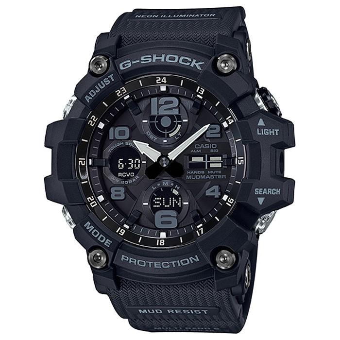 G-SHOCK マスターオブG MUDMASTER マッドマスター 電波ソーラー メンズ 腕時計 アナログ デジタル ブラック GWG-100-1AJF カシオ 国内正規品｜theclockhouse｜02