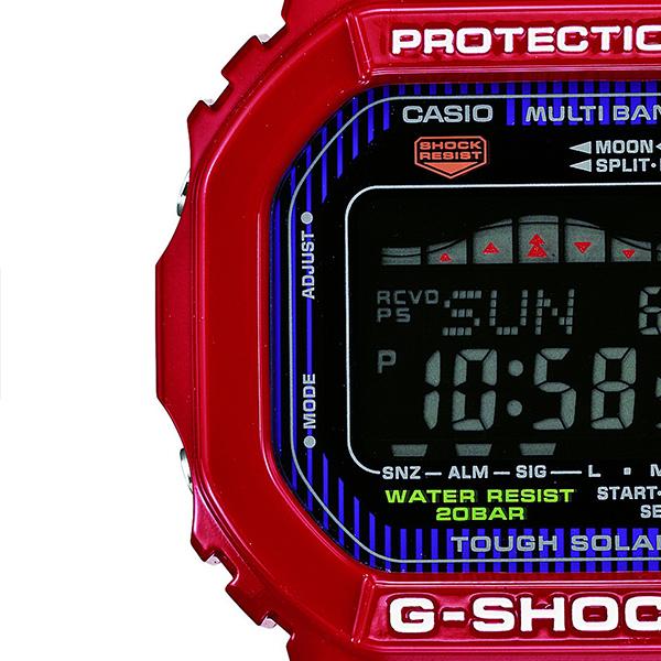 G-SHOCK G-LIDE GWX-5600C-4JF メンズ 腕時計 電波ソーラー デジタル タイドグラフ ムーンデータ スクエア レッド 反転液晶 カシオ 国内正規品｜theclockhouse｜04