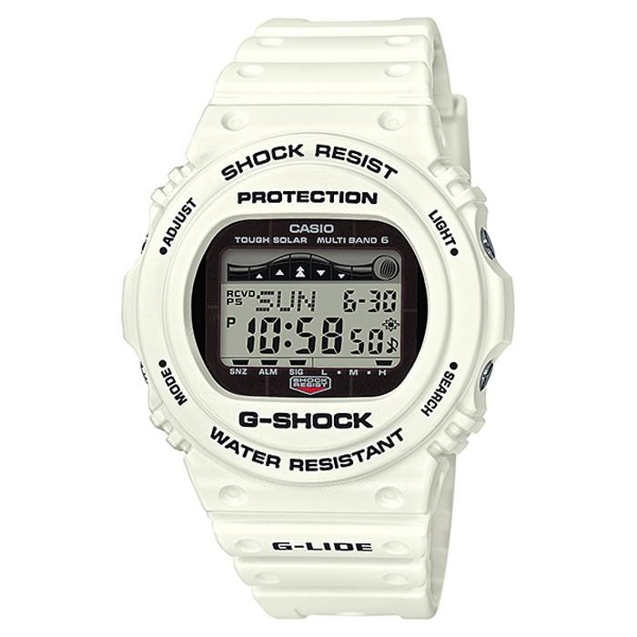 G-SHOCK G-LIDE 電波ソーラー メンズ 腕時計 デジタル ホワイト ペア GWX-5700CS-7JF カシオ 国内正規品