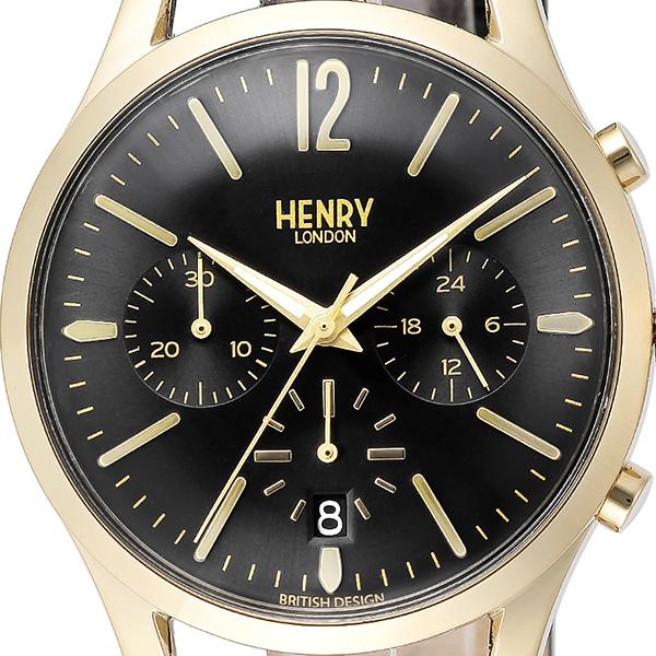 HENRY LONDON ヘンリーロンドン WESTMINSTER ウェストミンスター HL39-CS-0438 メンズ 腕時計 クオーツ 革ベルト ブラック｜theclockhouse｜03