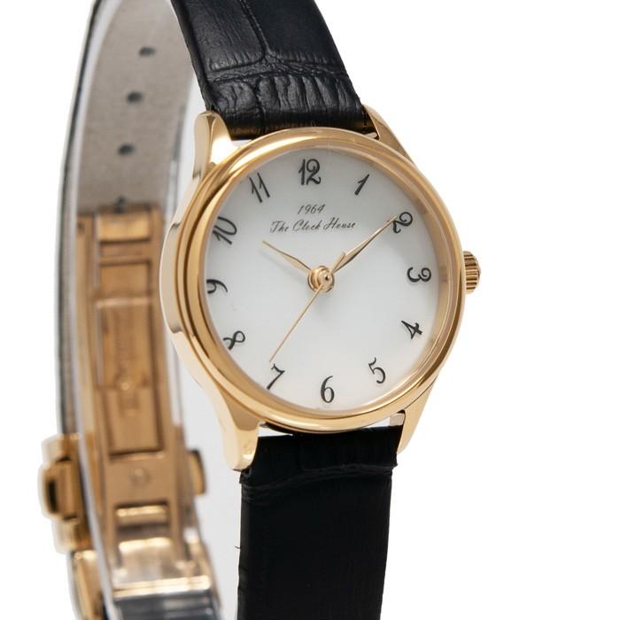 ザ・クロックハウス ビジネスフォーマル LBF1005-WH2B レディース 腕時計 ソーラー 革ベルト ブラック ホワイト | THE CLOCK HOUSE | 04