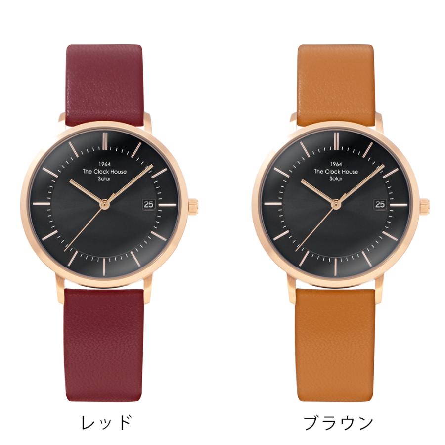 ザ・クロックハウス カスタマイズウォッチ ノルディックカジュアル LCA1004-BK1 レディース 腕時計 ソーラー 革ベルト ブラック | THE CLOCK HOUSE | 06